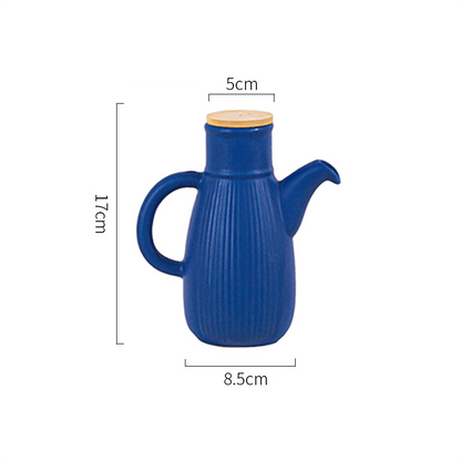 Lighteme Stripe Solid Color Ceramic Oil Bottle