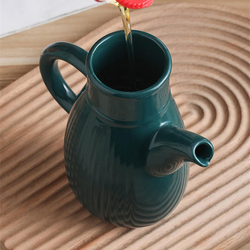 Lighteme Stripe Solid Color Ceramic Oil Bottle