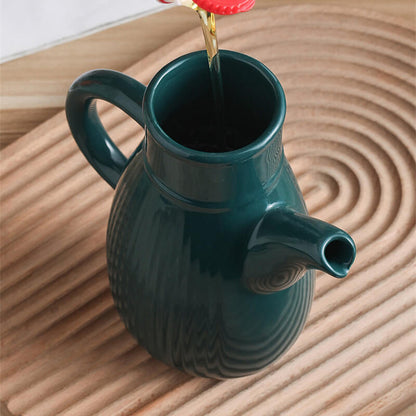 Lighteme Stripe Solid Color Ceramic Oil Bottle