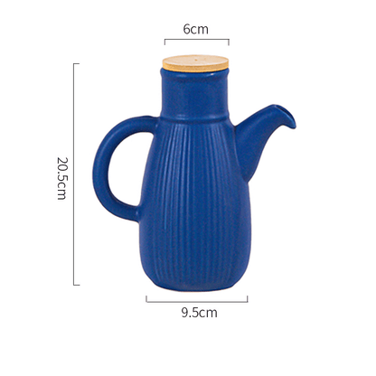Lighteme Stripe Solid Color Ceramic Oil Bottle