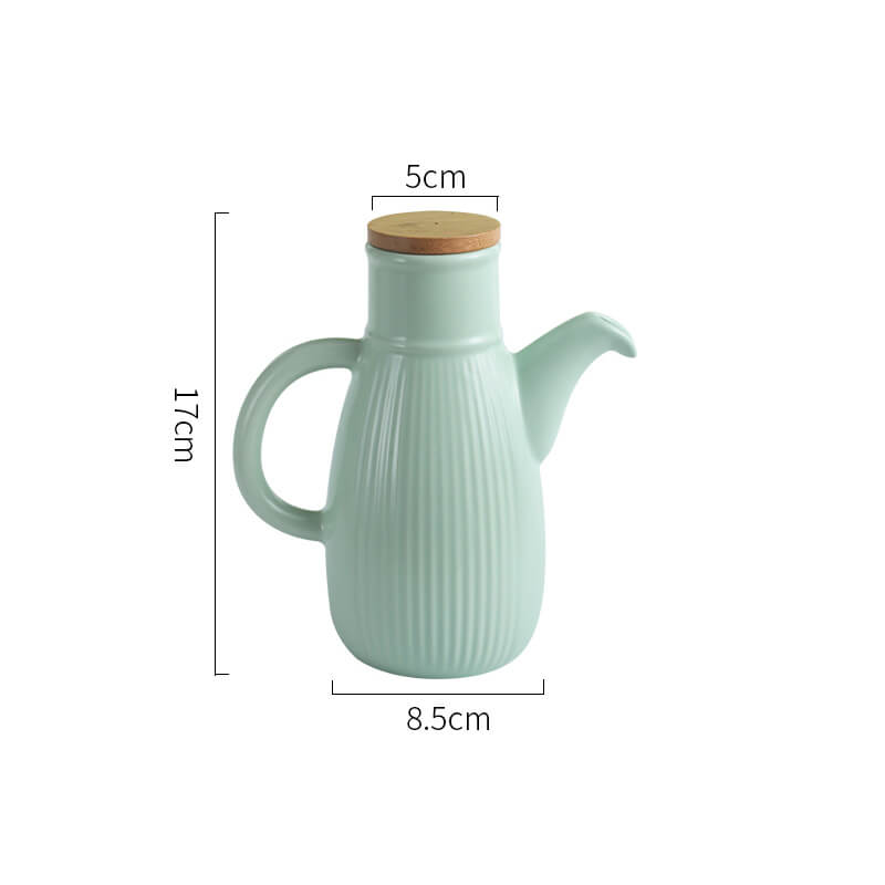 Lighteme Stripe Solid Color Ceramic Oil Bottle