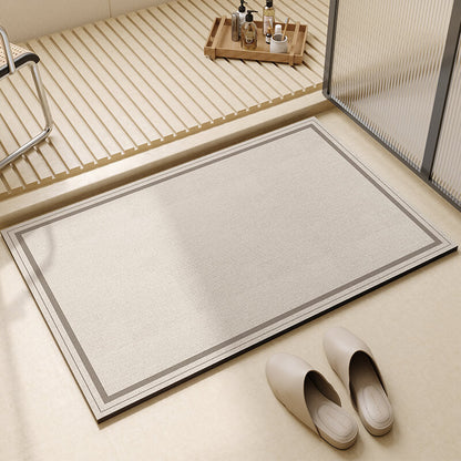 Tapis de bain Lighteme en boue de diatomées rayée