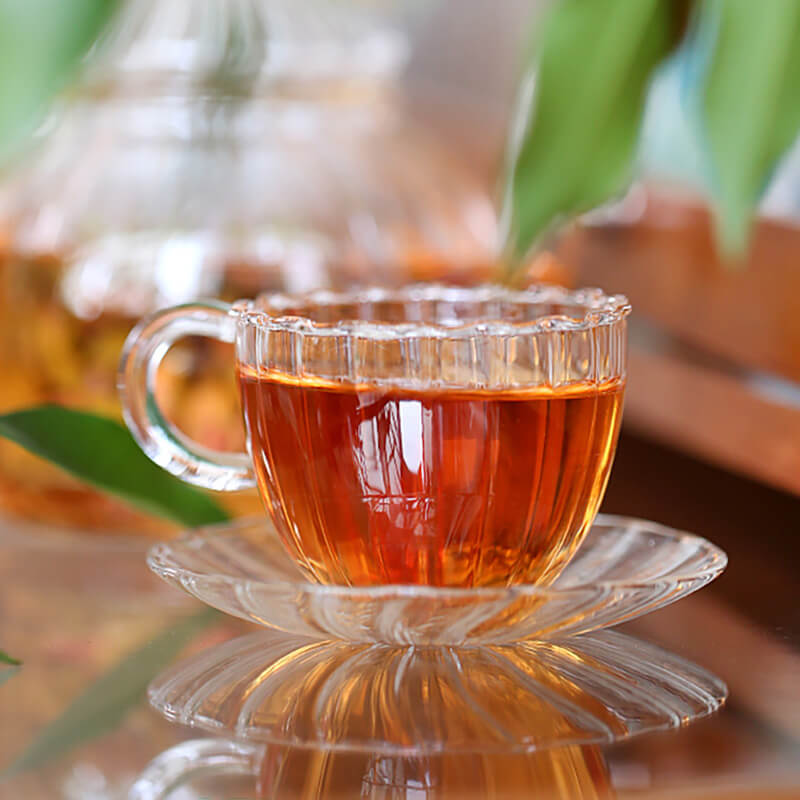 Lighteme Striped Glass Teapot Set