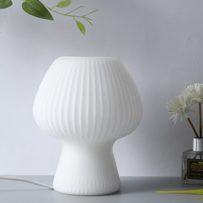 Lighteme Striped Mushroom Glass Table Lamp