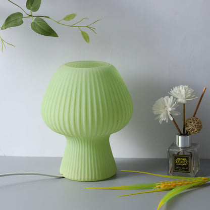 Lighteme Striped Mushroom Glass Table Lamp