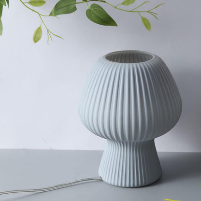 Lighteme Striped Mushroom Glass Table Lamp