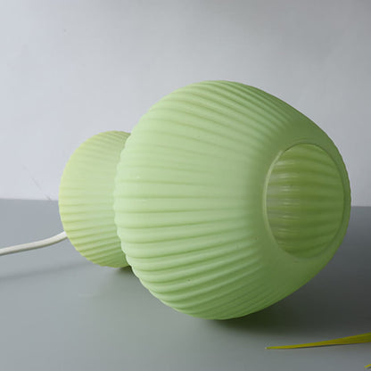 Lighteme Striped Mushroom Glass Table Lamp
