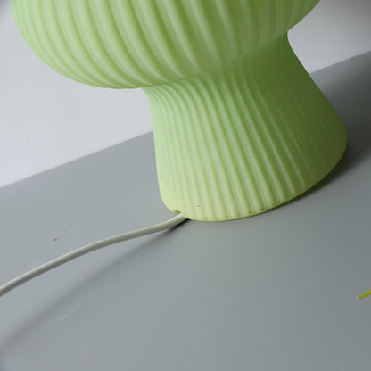Lighteme Striped Mushroom Glass Table Lamp