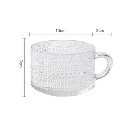 Lighteme Sunflower Embossed Glass Cup