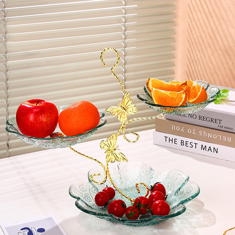 Lighteme Sunflower Texture Bow Dessert Stand