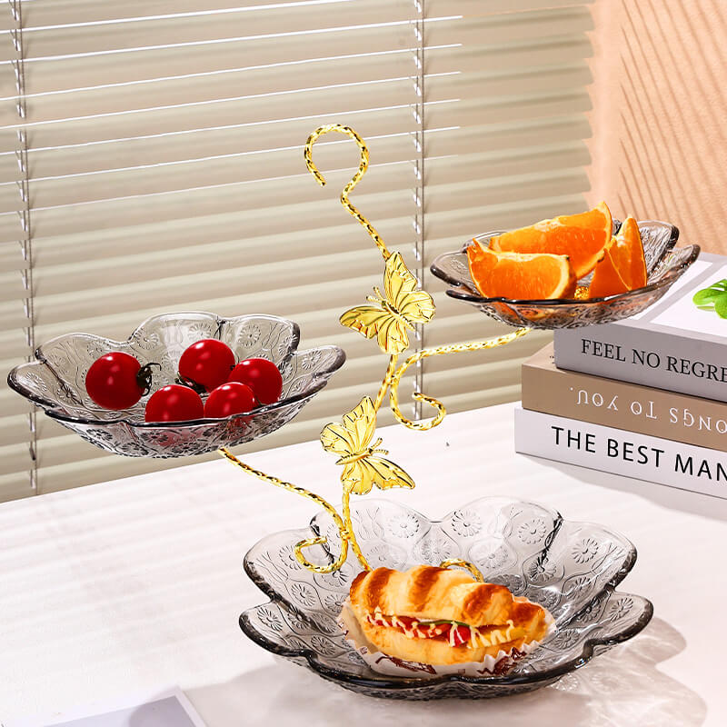 Lighteme Sunflower Texture Bow Dessert Stand