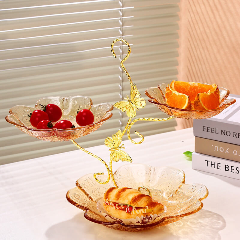 Lighteme Sunflower Texture Bow Dessert Stand
