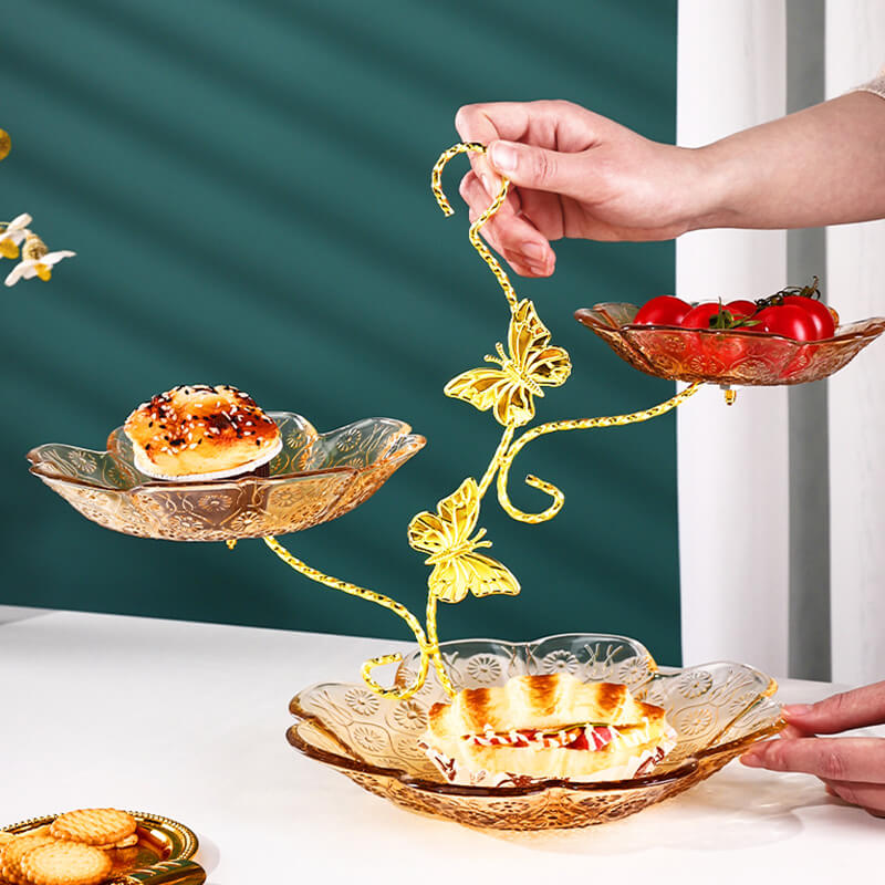 Lighteme Sunflower Texture Bow Dessert Stand