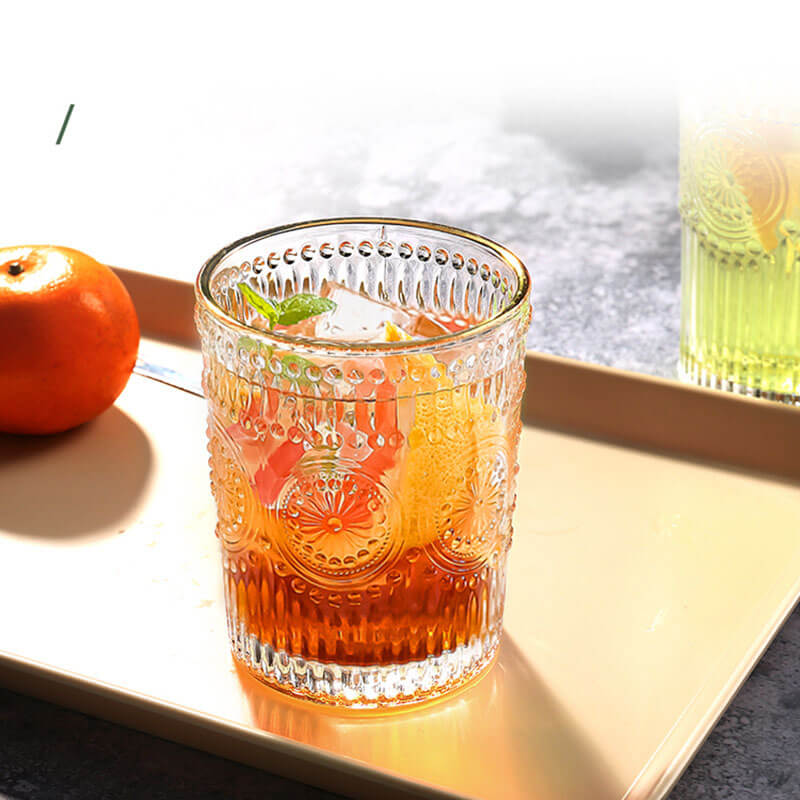 Tasse en verre Lighteme Vintage Sun Flower