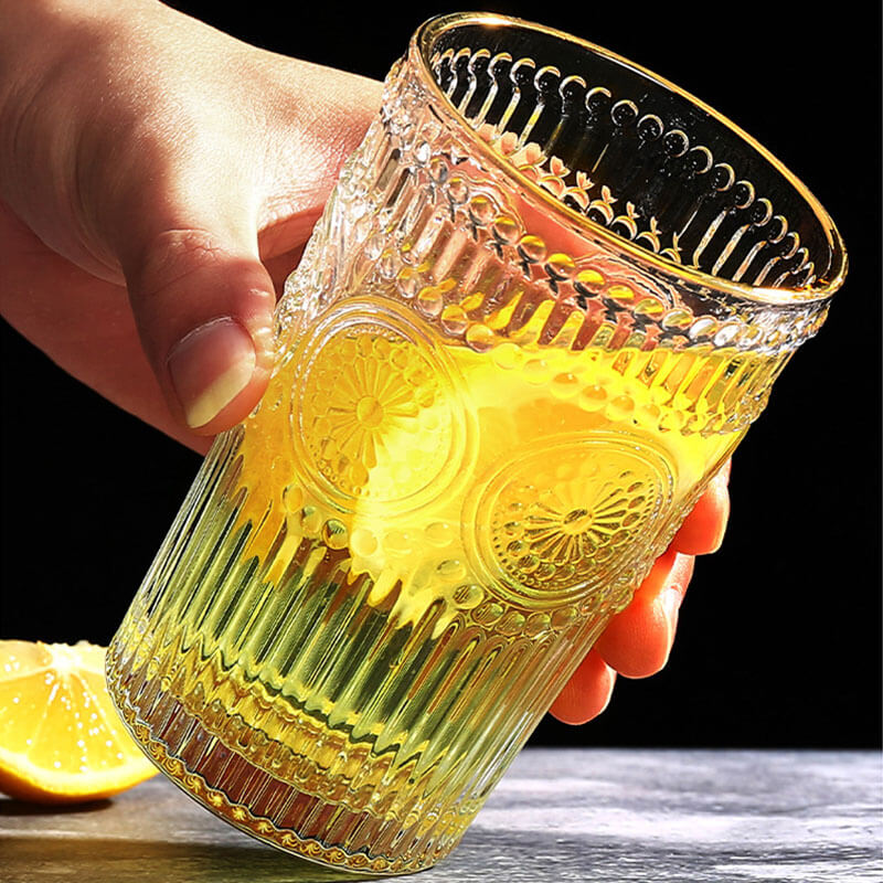 Tasse en verre Lighteme Vintage Sun Flower