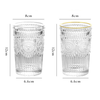 Tasse en verre Lighteme Vintage Sun Flower