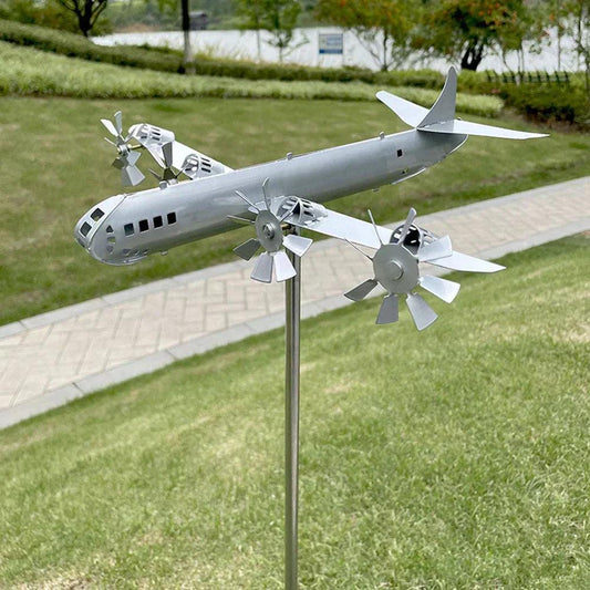 Lighteme Handcrafted B-29 Aircraft Windmill