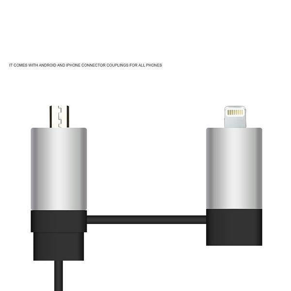 Lighteme Two-In-One Retractable Car Charger (4 colors)