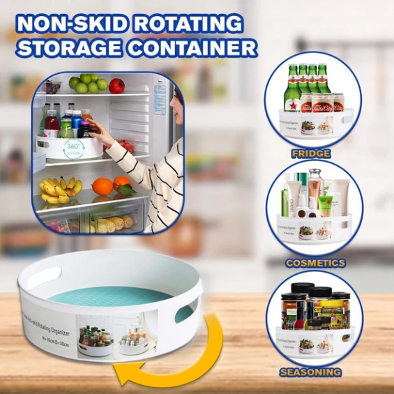 Lighteme Multi-Function 360 Degree Rotating Storage Container (3 Sizes)