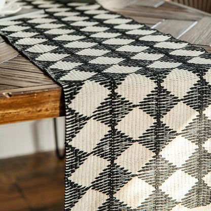Lighteme Woven Tassel Jute Table Runner
