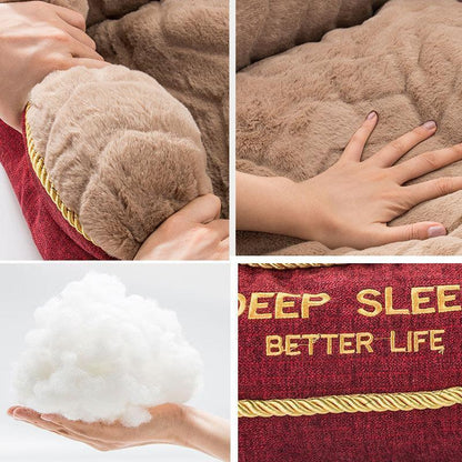 Lighteme Thick Thermal Large Dog Bed (2 colors & 4 sizes)
