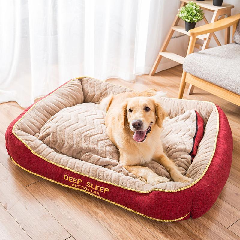 Lighteme Thick Thermal Large Dog Bed (2 colors & 4 sizes)