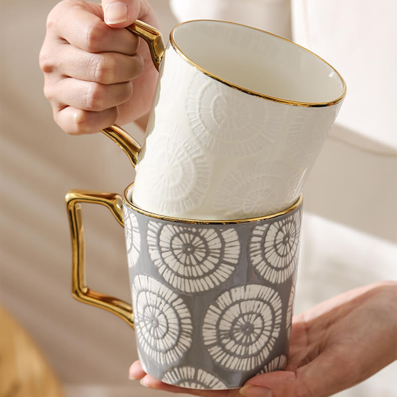 Lighteme Tie-dye Print Ceramic Mug