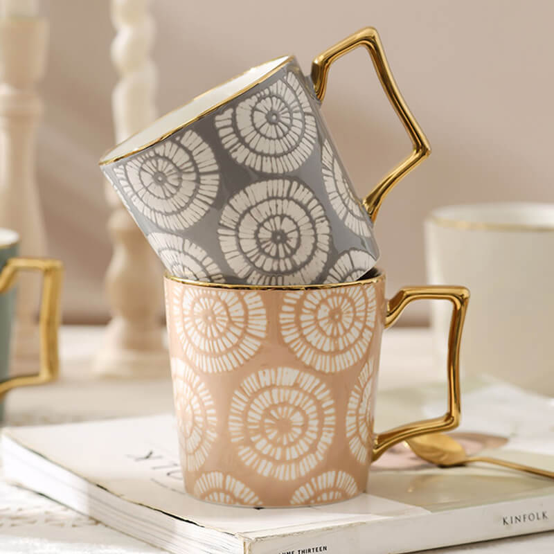 Lighteme Tie-dye Print Ceramic Mug