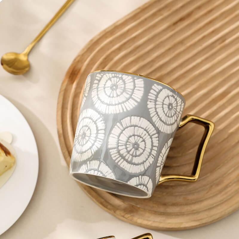 Lighteme Tie-dye Print Ceramic Mug