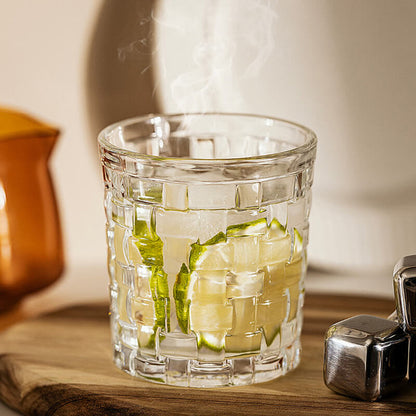 Lighteme Transparent Bamboo Pattern Glass Cup