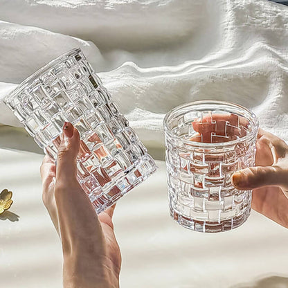 Lighteme Transparent Bamboo Pattern Glass Cup