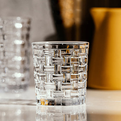 Lighteme Transparent Bamboo Pattern Glass Cup