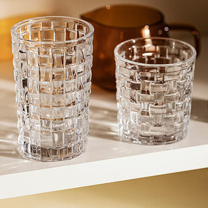 Lighteme Transparent Bamboo Pattern Glass Cup