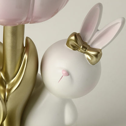 Tischlampe Tulip Rabbit aus Kunstharz