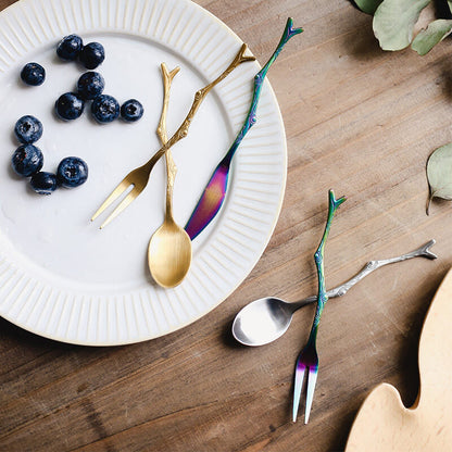 Lighteme Twig Stainless Steel Dessert Spoon