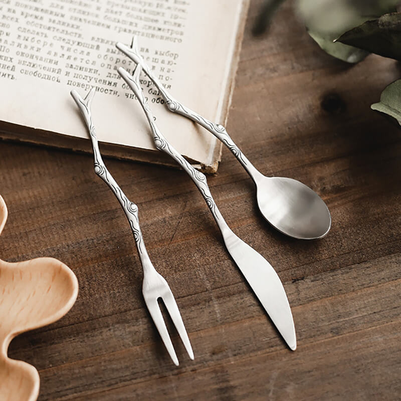 Lighteme Twig Stainless Steel Dessert Spoon
