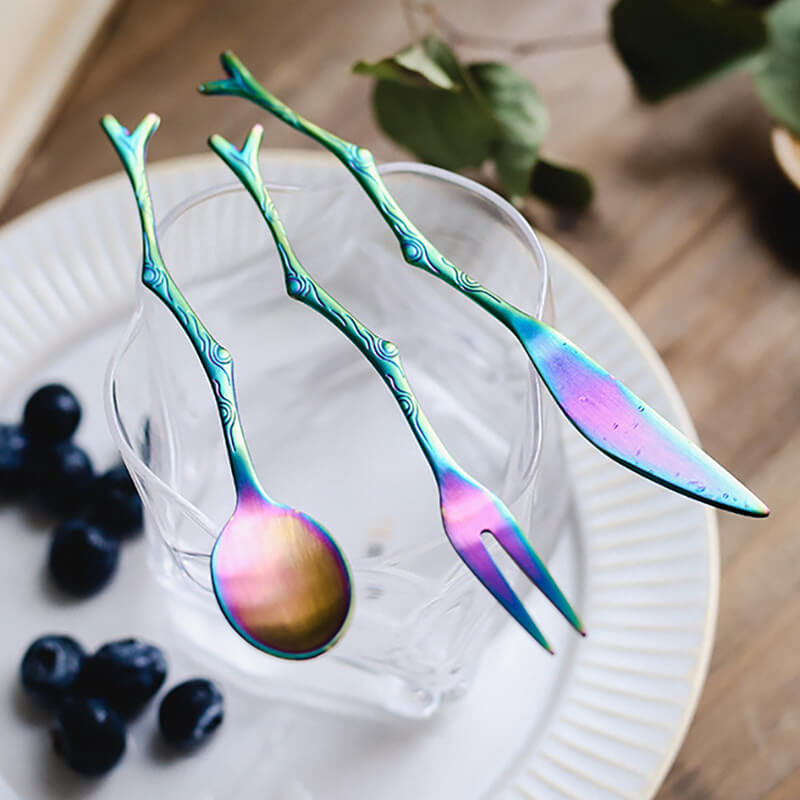 Lighteme Twig Stainless Steel Dessert Spoon