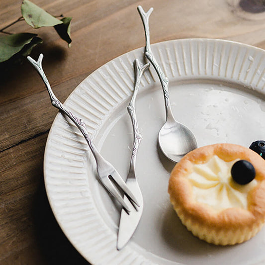 Cuillère à dessert en acier inoxydable Lighteme Twig