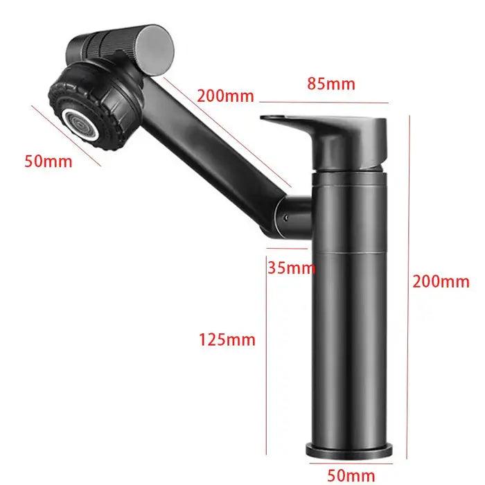 Lighteme Turn Wasserhahn | 1080° schwenkbarer Luxus-Wasserhahn für Küche und Bad