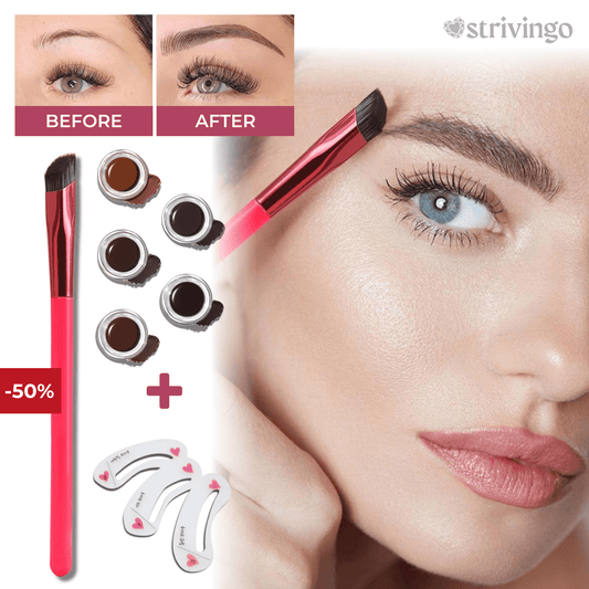 Pinceau à sourcils Lighteme 2.0 avec pochoirs GRATUITS 