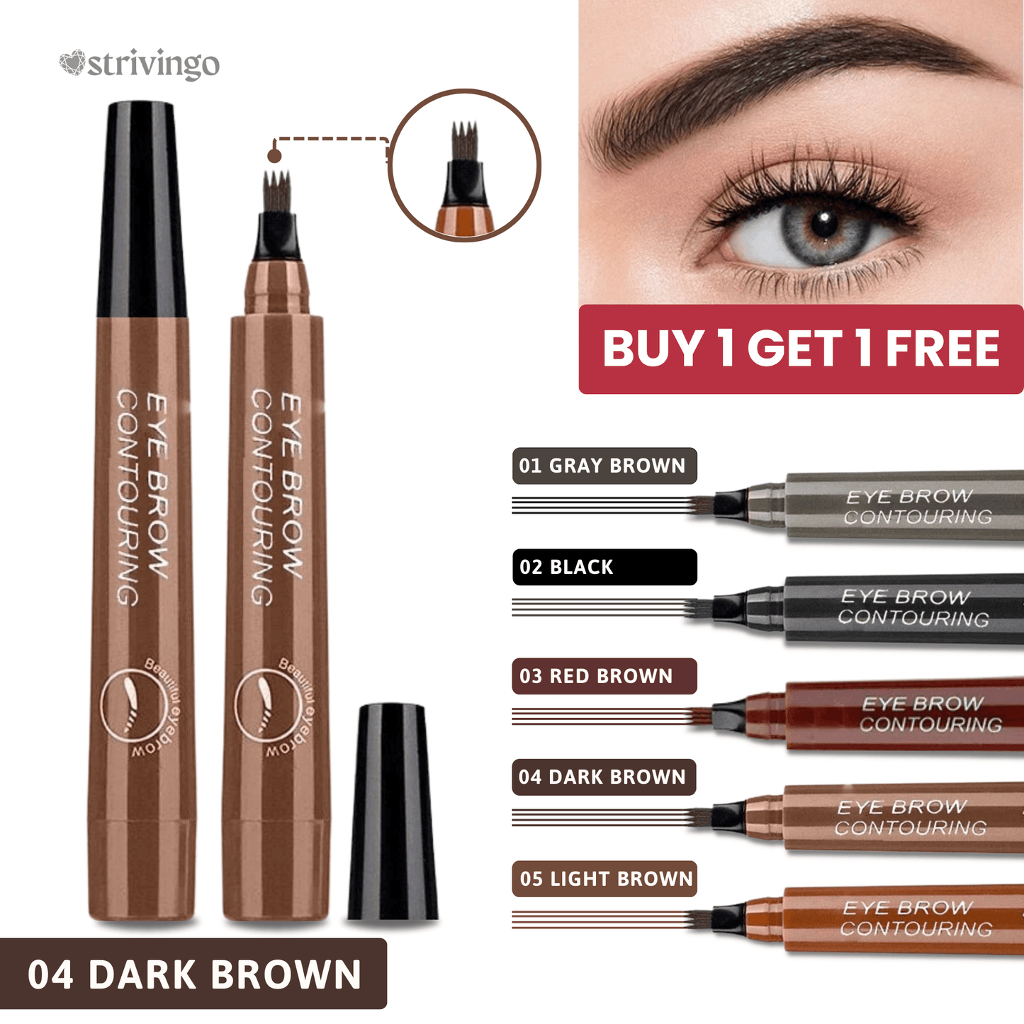 Lighteme Microblading-Augenbrauenstift (1 KAUFEN, 1 GRATIS ERHALTEN) 