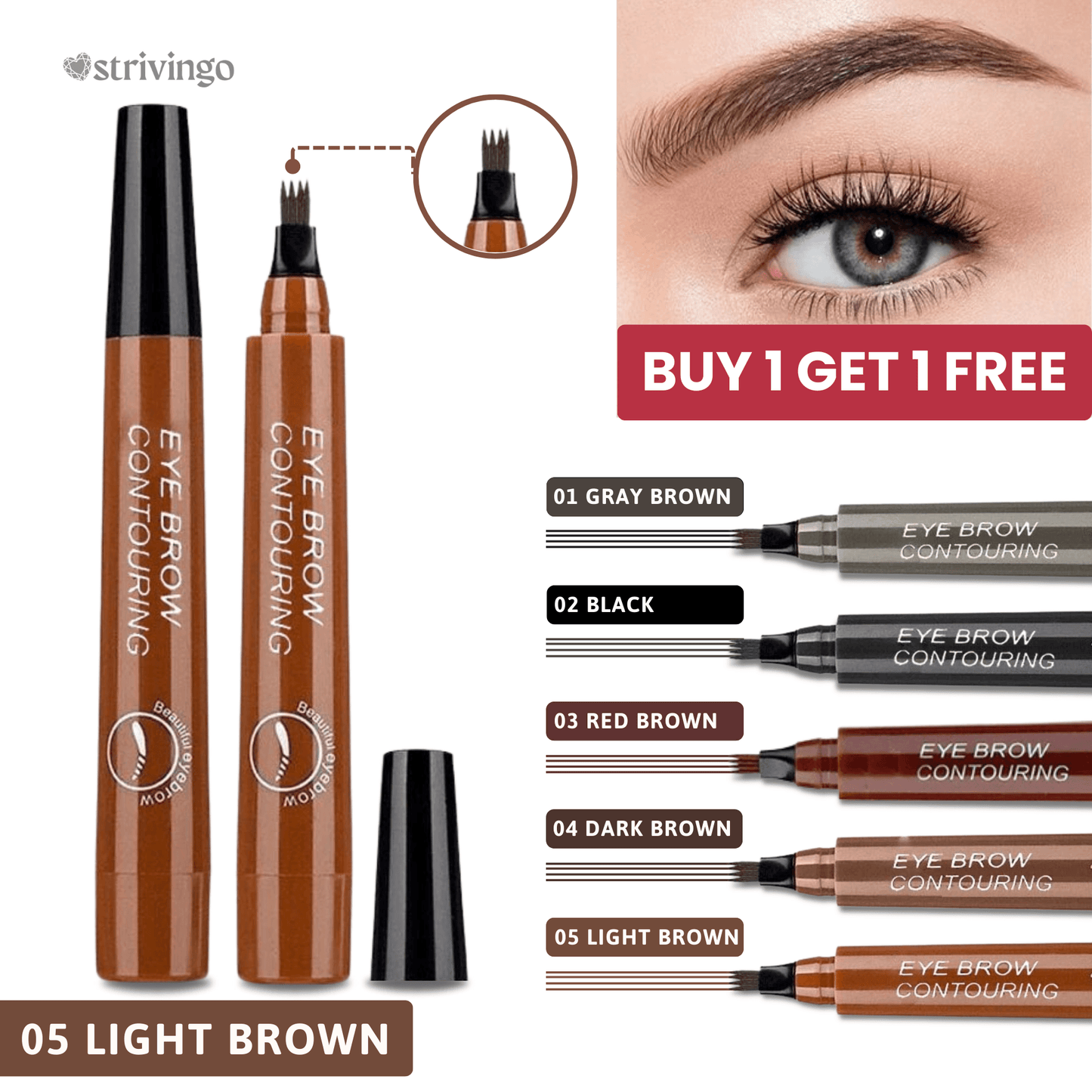Lighteme Microblading-Augenbrauenstift (1 KAUFEN, 1 GRATIS ERHALTEN) 