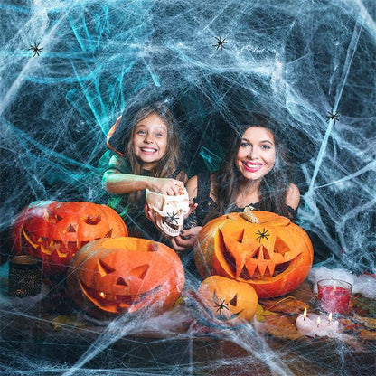 Lighteme Halloween Super Stretch Spinnennetz