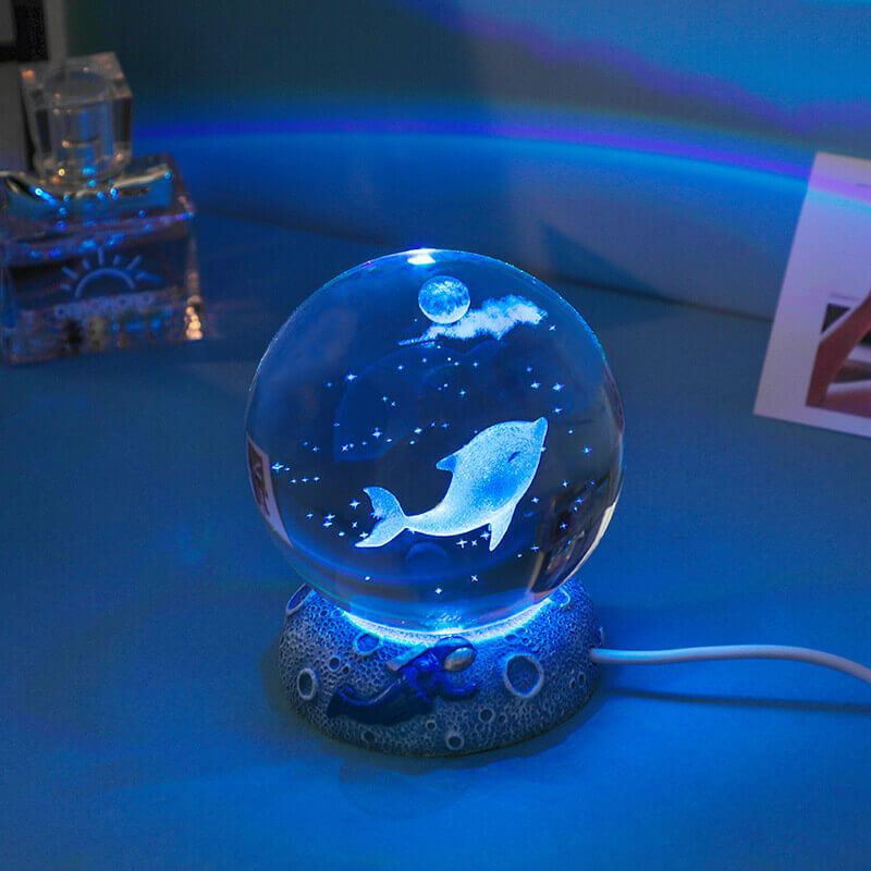 Lighteme Unterwasserwelt-Kristallkugel-Nachtlicht