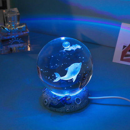 Lighteme Unterwasserwelt-Kristallkugel-Nachtlicht
