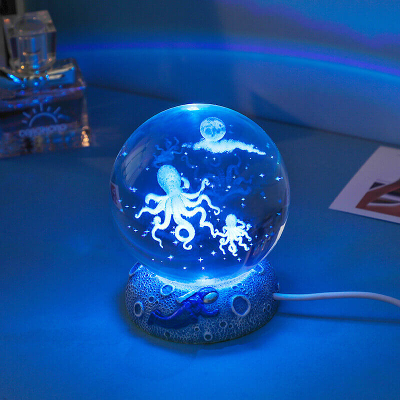 Lighteme Unterwasserwelt-Kristallkugel-Nachtlicht