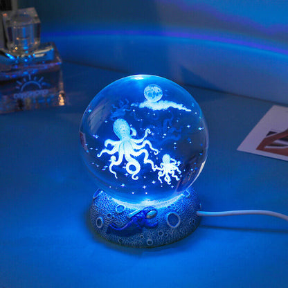Lighteme Unterwasserwelt-Kristallkugel-Nachtlicht