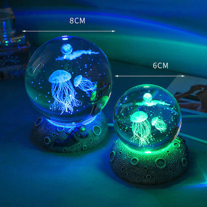 Lighteme Unterwasserwelt-Kristallkugel-Nachtlicht