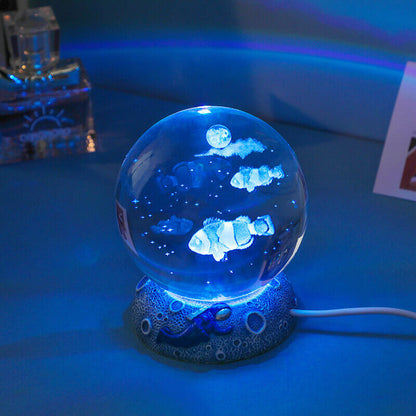Lighteme Unterwasserwelt-Kristallkugel-Nachtlicht