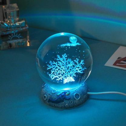 Lighteme Unterwasserwelt-Kristallkugel-Nachtlicht